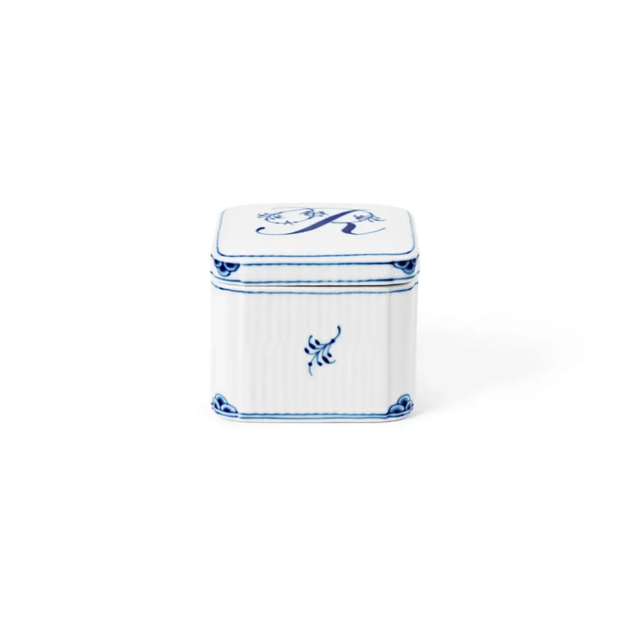 Alfabet Kollektion|Opbevaringskrukker*Royal Copenhagen Alfabet Kollektion fikantet bonbonniee, , 13 cl R