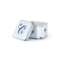 Alfabet Kollektion|Opbevaringskrukker*Royal Copenhagen Alfabet Kollektion firkantet bonbonniere, , 13 l C