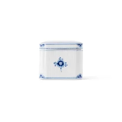 Alfabet Kollektion|Opbevaringskrukker*Royal Copenhagen Alfabet Kollektion firkantet bonbonniere, , 13 cl M