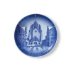 Blå Samlerartikler|Blå Samlerartikler*Royal Copenhagen Bing & Grøndahl juleplatte 2025, Grundtvigs Kirke, 18 cm