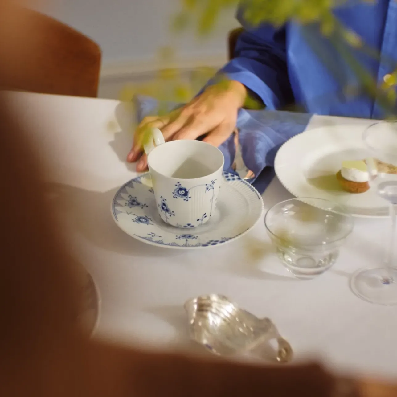 Eksklusive Steldele|Blå Elements*Royal Copenhagen Blå Elements højhankskop, 24 cl