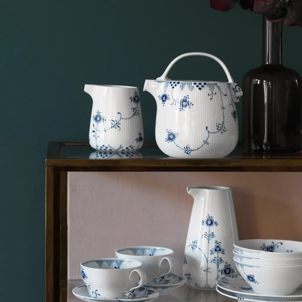 Eksklusive Steldele|Blå Elements*Royal Copenhagen Blå Elements mælkekande, 37 cl