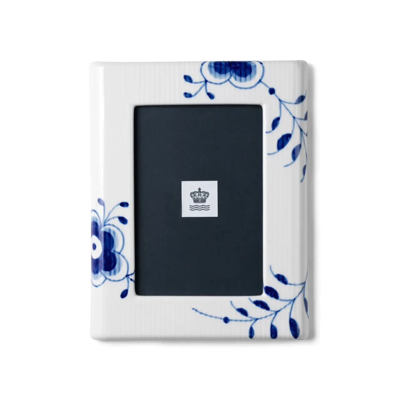 Blå Mega Riflet|Home Décor*Royal Copenhagen Blå Mega Riflet billedramme, 21 cm