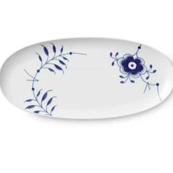 Blå Mega Riflet|Fade*Royal Copenhagen Blå Mega Riflet fad, 37 cm