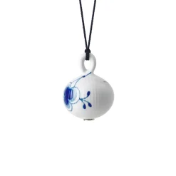 Blå Mega Riflet|Julepynt*Royal Copenhagen Blå Mega Riflet julekugle, , 9,5 cm Dekoration 1