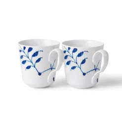 Blå Mega Riflet|Kaffekopper*Royal Copenhagen Blå Mega Riflet kop, 28 cl, 2 stk.