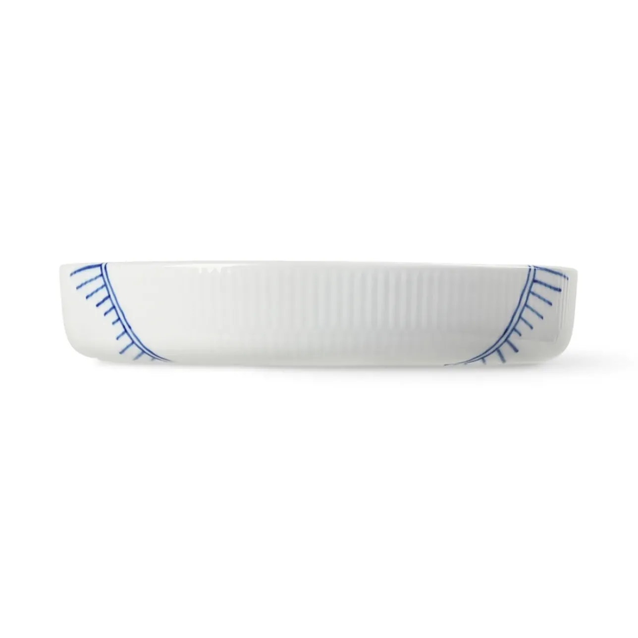 Blå Mega Riflet|Ovnfaste Fade*Royal Copenhagen Blå Mega Riflet ovnfast fad, 27 cm
