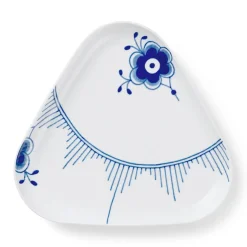 Blå Mega Riflet|Snackskåle*Royal Copenhagen Blå Mega Riflet serveringssæt, 24,5 cm, 4 stk. Blå Mega Riflet