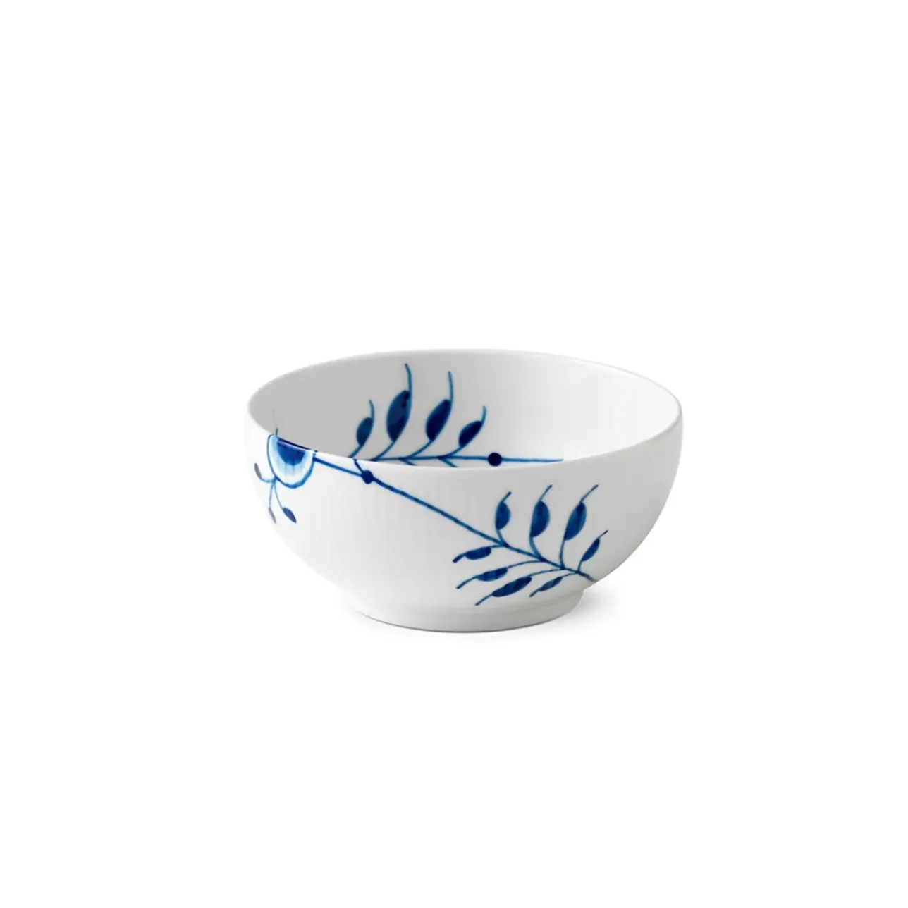 Blå Mega Riflet|Snackskåle*Royal Copenhagen Blå Mega Riflet skål, 73 cl