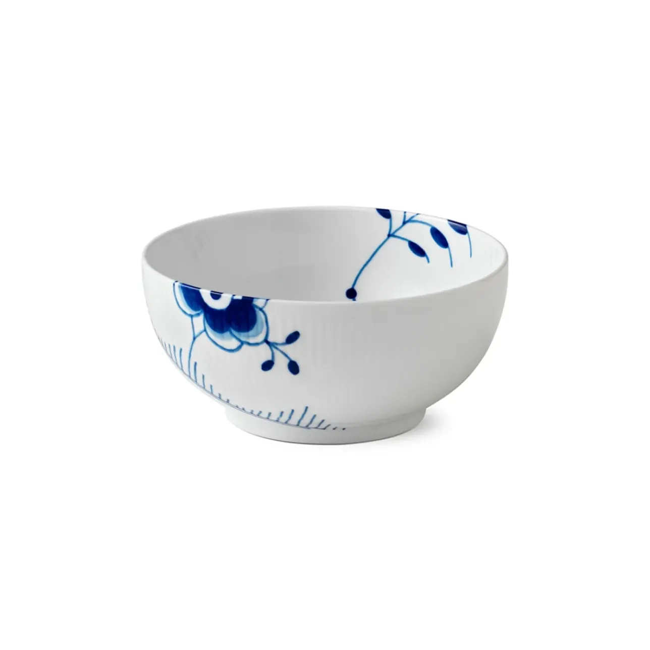 Blå Mega Riflet|Salatskåle*Royal Copenhagen Blå Mega Riflet skål, 110 cl