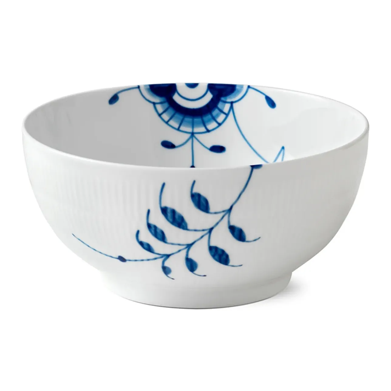 Blå Mega Riflet|Salatskåle*Royal Copenhagen Blå Mega Riflet skål, 310 cl