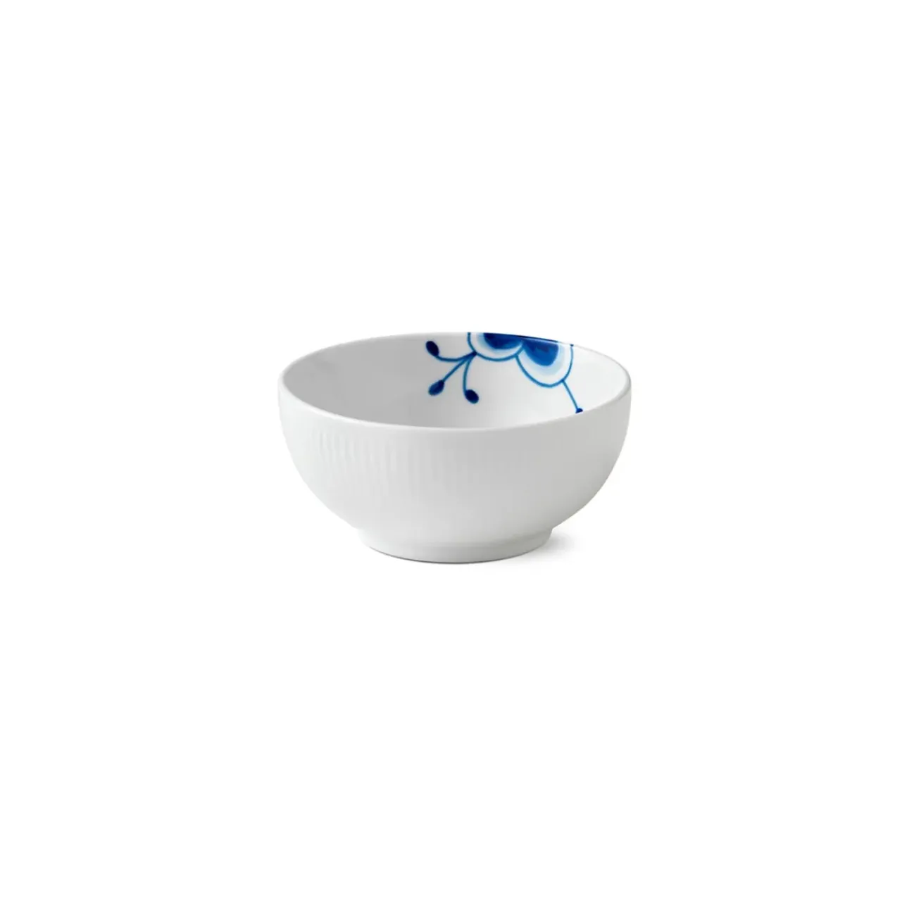 Blå Mega Riflet|Snackskåle*Royal Copenhagen Blå Mega Riflet skål, 47 cl