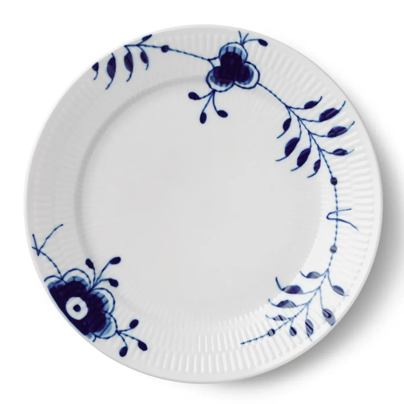 Blå Mega Riflet|Middagstallerkener*Royal Copenhagen Blå Mega Riflet souffléskål, 9 cm, 2 stk. Dekoration 8