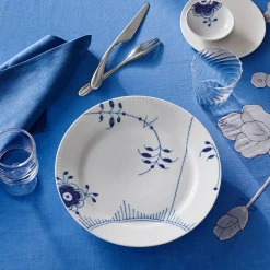 Blå Mega Riflet|Middagstallerkener*Royal Copenhagen Blå Mega Riflet tallerken, , 27 cm Dekoration 2