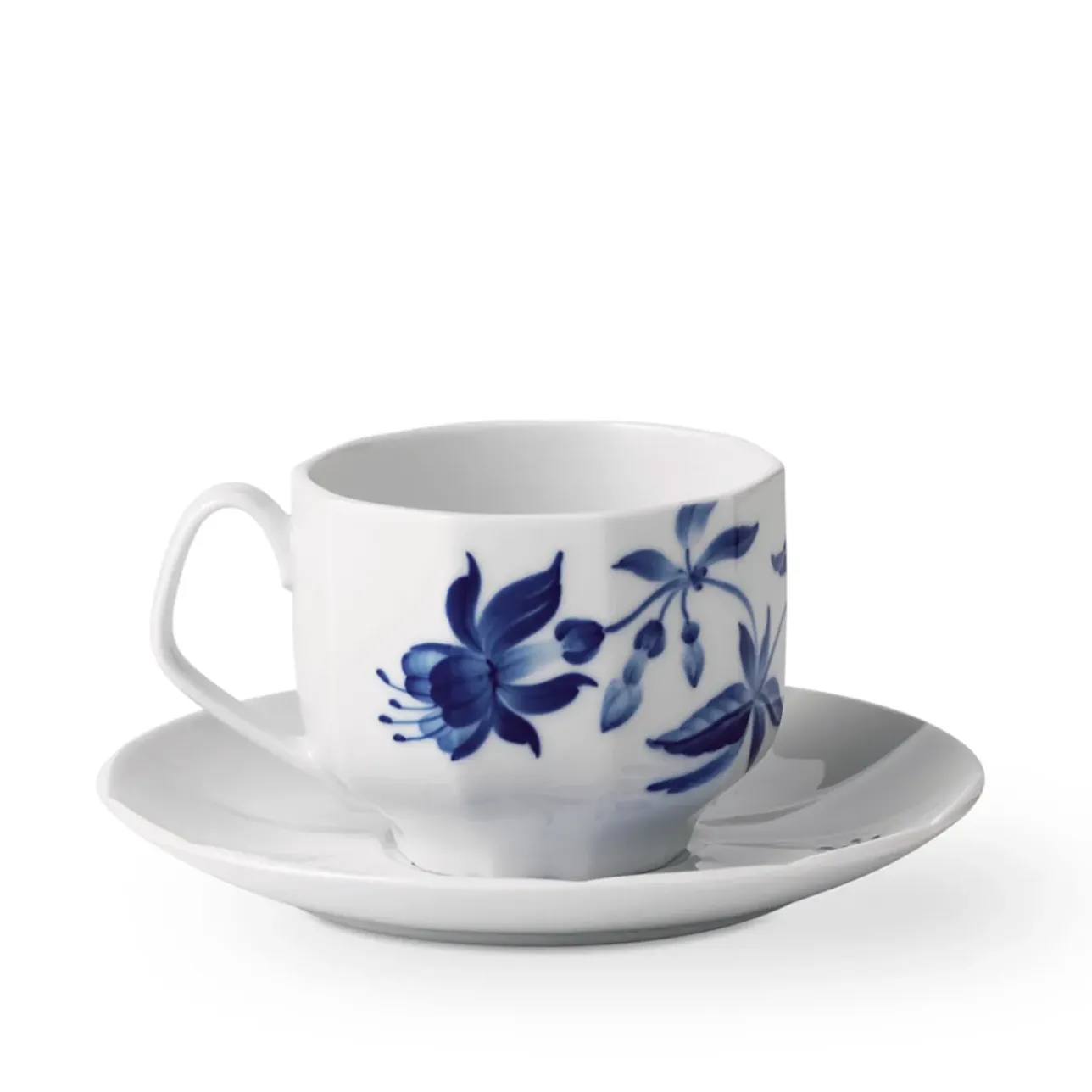 Blomst|Kaffekopper*Royal Copenhagen blomst kop og underkop, Fuchsia, 22 cl