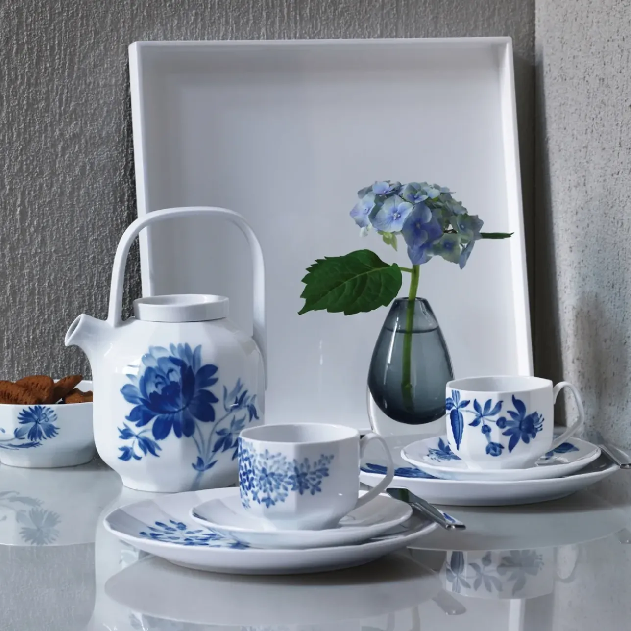Blomst|Kaffekopper*Royal Copenhagen blomst kop og underkop, Fuchsia, 22 cl