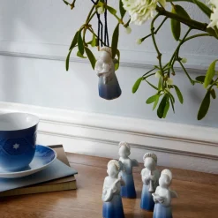 Blå Samlerartikler|Blå Samlerartikler*Royal Copenhagen Blå Samlerartikler engel , 9,5 cm Med mandolin