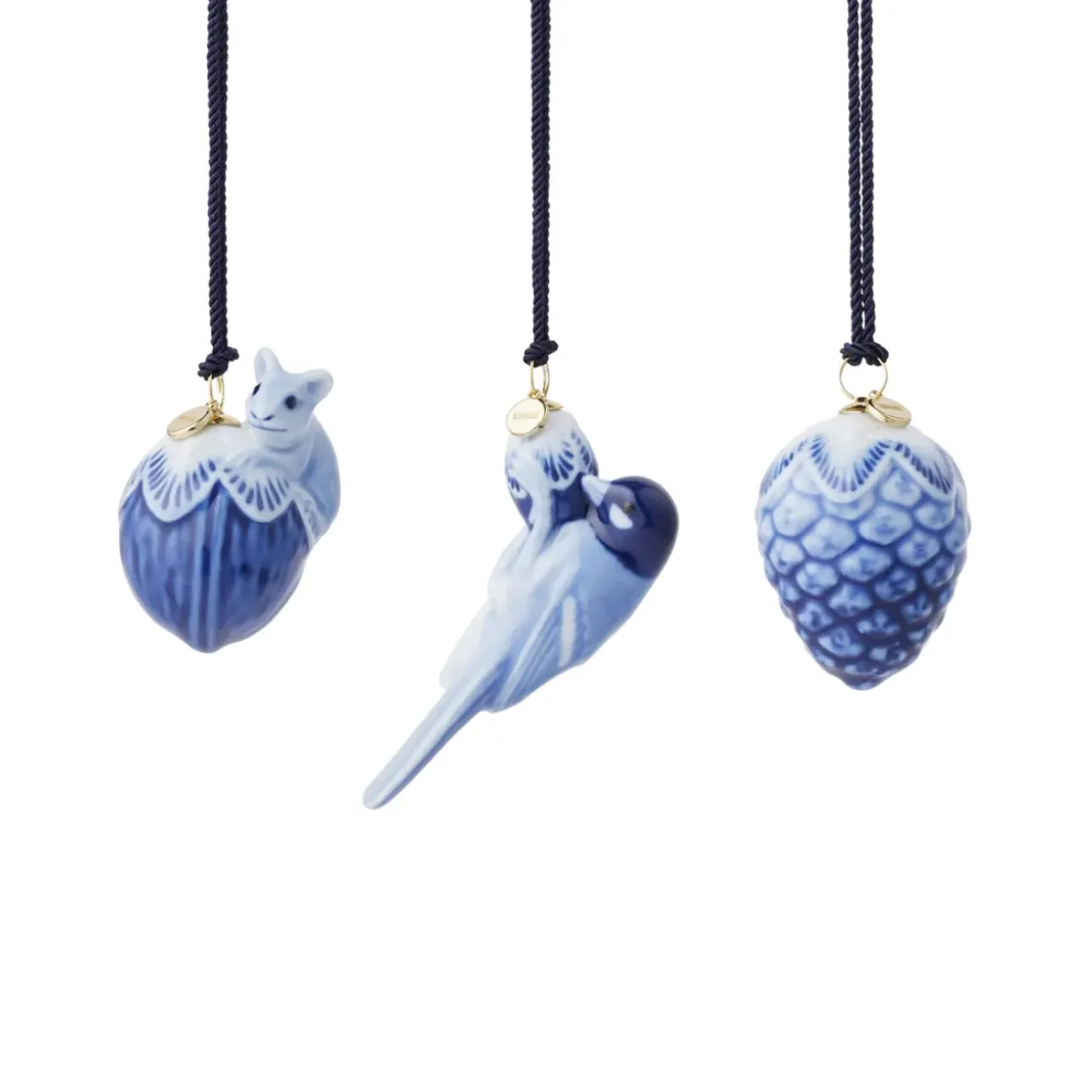 Blå Samlerartikler|Blå Samlerartikler*Royal Copenhagen Blå Samlerartikler mini ornament, 4,5 cm, 3 stk.