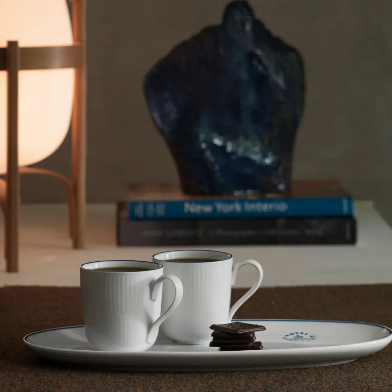 Blueline|Kaffekopper*Royal Copenhagen Blueline kop, 28 cl, 2 stk.