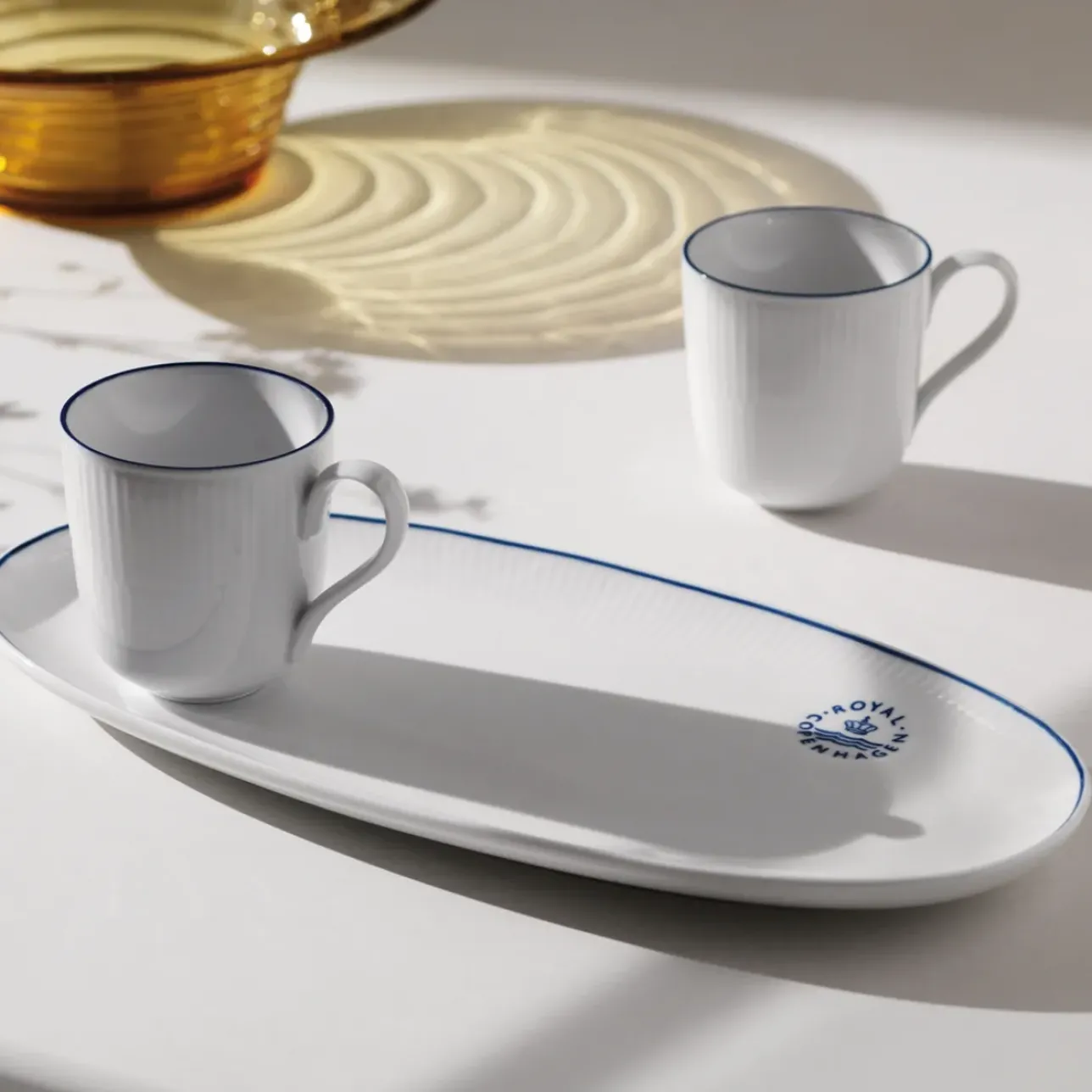 Blueline|Kaffekopper*Royal Copenhagen Blueline kop, 28 cl, 2 stk.