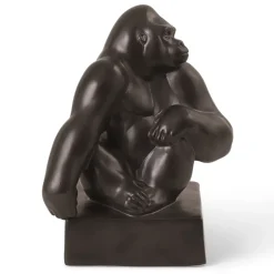 Home Décor|Skulpturer Og Figurer*Royal Copenhagen Figurer gorilla med hagen hvilende på skulderen, 20 cm