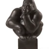 Home Décor|Skulpturer Og Figurer*Royal Copenhagen Figurer gorilla med hovedet hvilende på hånden, 40 cm