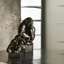 Home Décor|Skulpturer Og Figurer*Royal Copenhagen Figurer gorilla med hovedet hvilende på hånden, 40 cm