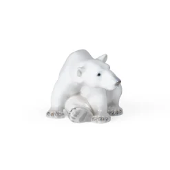 Home Décor|Skulpturer Og Figurer*Royal Copenhagen Figurer isbjørn, 12 cm Siddende