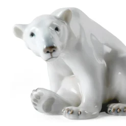 Home Décor|Skulpturer Og Figurer*Royal Copenhagen Figurer isbjørn, 12 cm Siddende