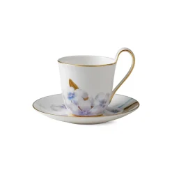 Flora|Kaffekopper*Royal Copenhagen Flora højhankskop og underkop, , 27 cl Rhododendron
