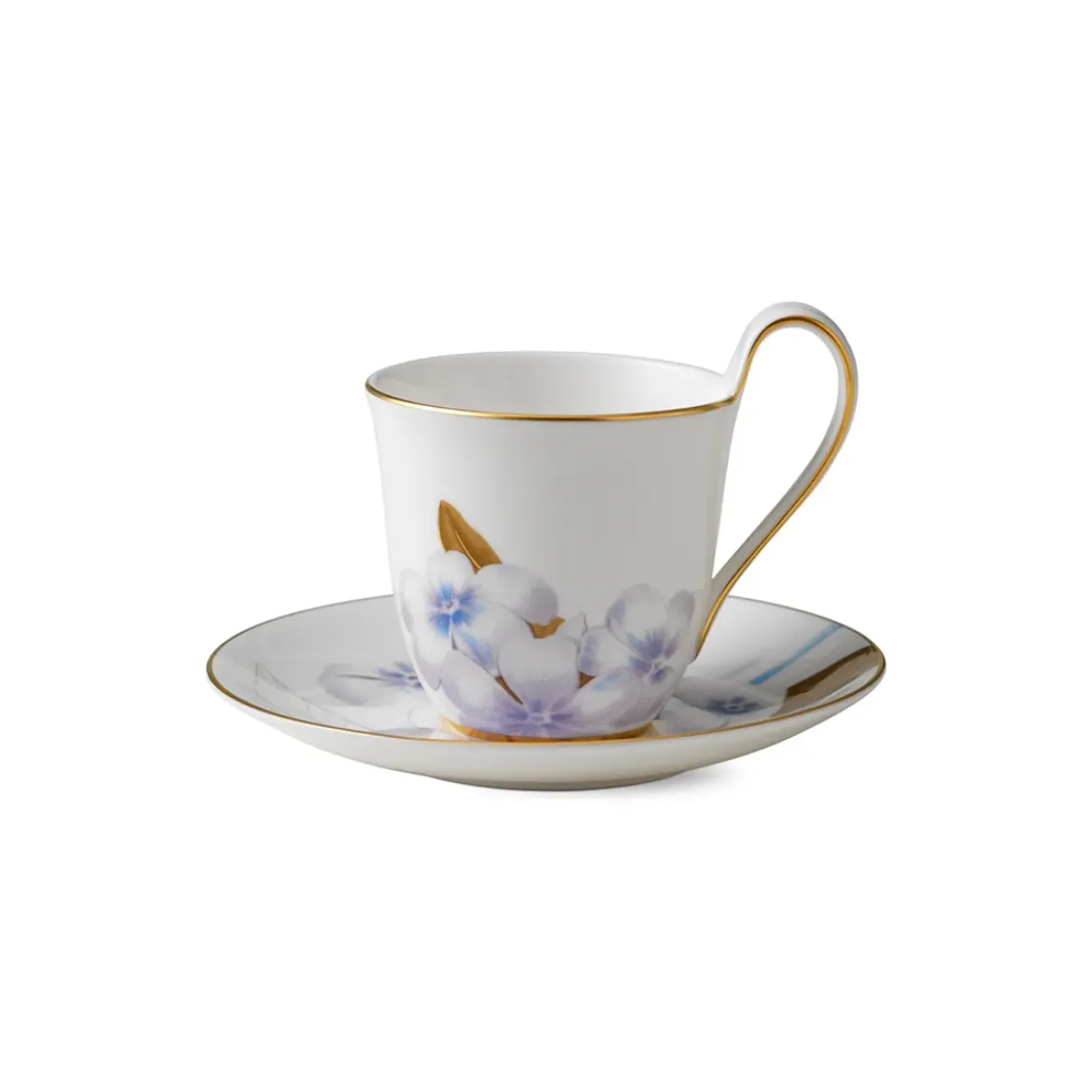 Flora|Kaffekopper*Royal Copenhagen Flora højhankskop og underkop, , 27 cl Rhododendron