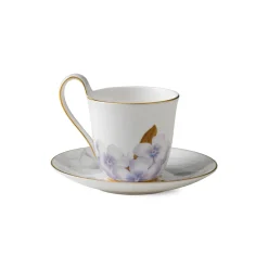 Flora|Kaffekopper*Royal Copenhagen Flora højhankskop og underkop, , 27 cl Rhododendron