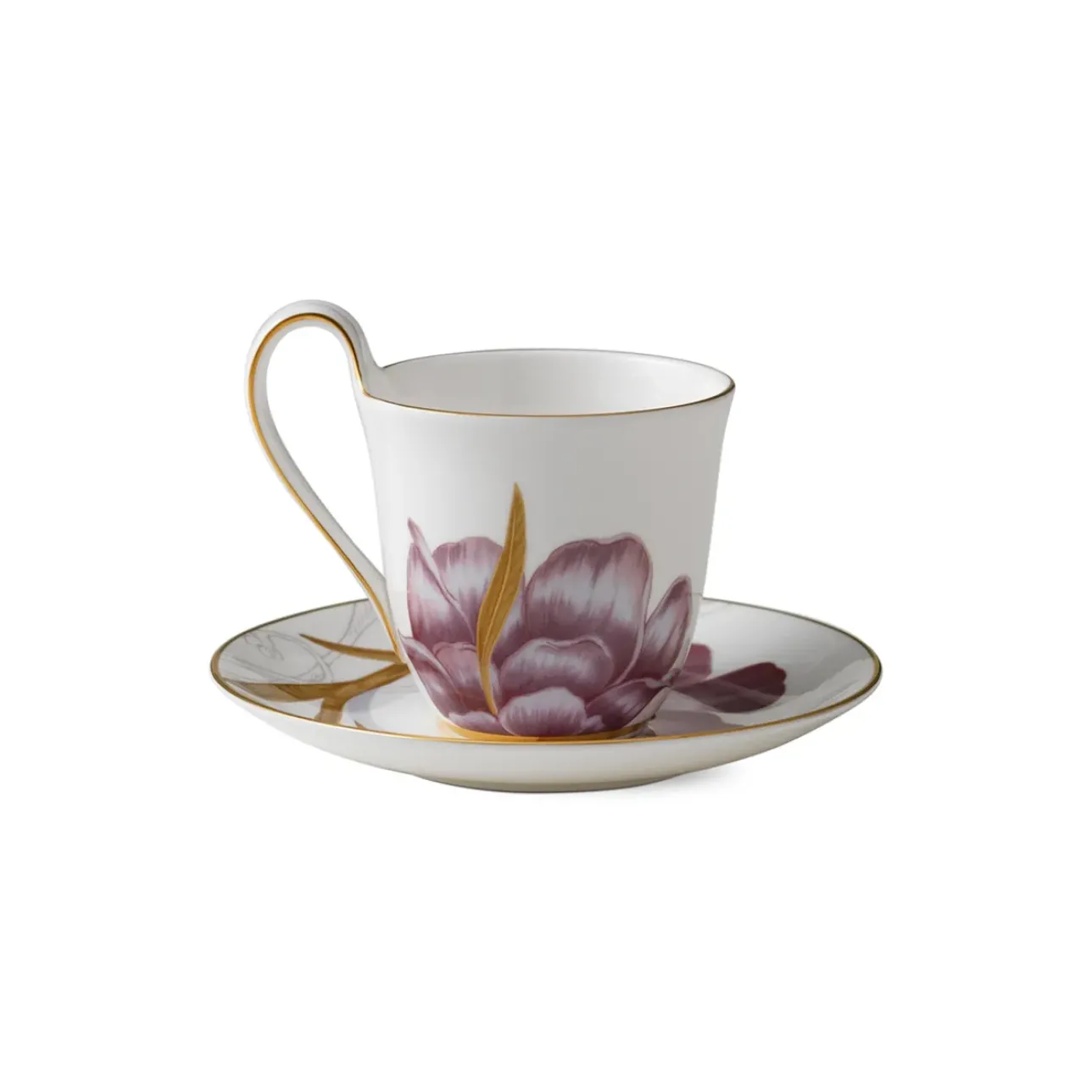 Flora|Kaffekopper*Royal Copenhagen Flora højhankskop og underkop, , 27 cl Iris
