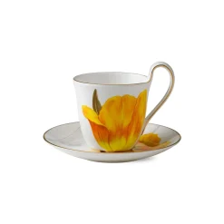 Flora|Kaffekopper*Royal Copenhagen Flora højhankskop og underkop, , 27 cl Tulipan
