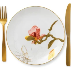Flora|Frokost Tallerkener*Royal Copenhagen Flora tallerken, Magnolia, 22 cm