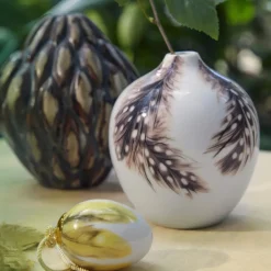 Forårskollektion|Påske*Royal Copenhagen Forårskollektion vase 2025, perlehøne, 13 cm