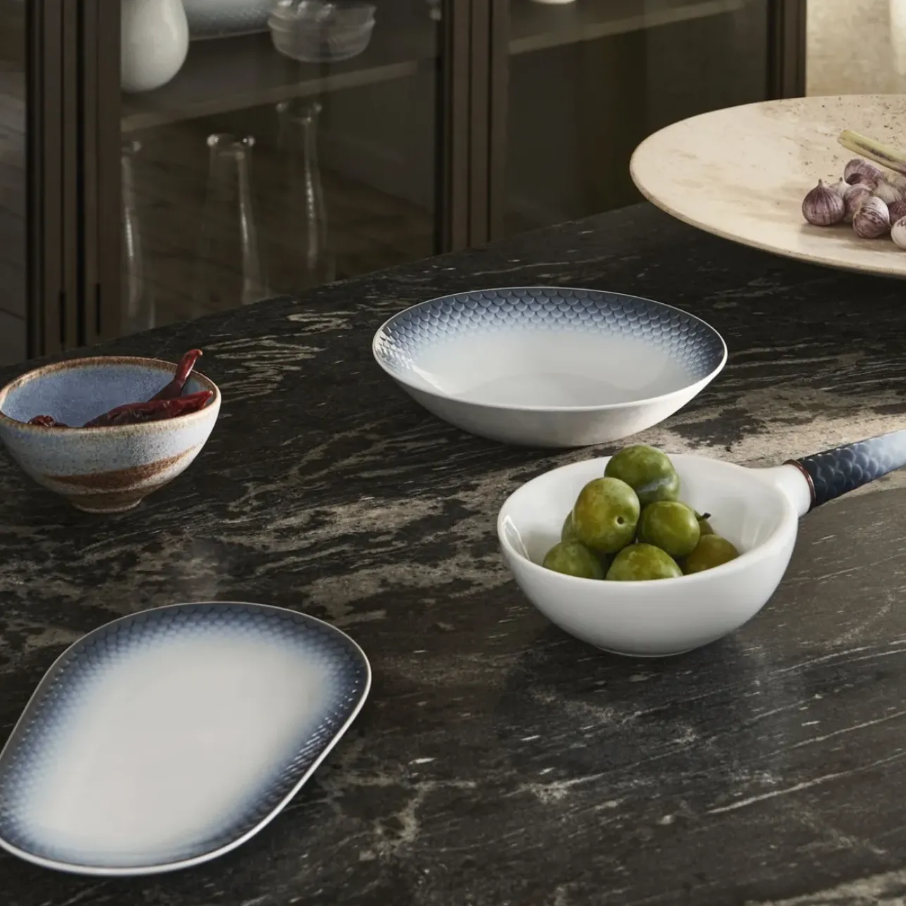 Hav|Dybe Tallerkener*Royal Copenhagen HAV dyb tallerken, 23 cm