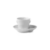 Hvid Elements|Kaffekopper*Royal Copenhagen Hvid Elements espressokop og underkop, 9 cl