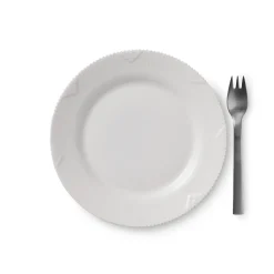 Hvid Elements|Desserttallerkener*Royal Copenhagen Hvid Elements tallerken, 19 cm
