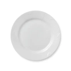 Hvid Elements|Frokost Tallerkener*Royal Copenhagen Hvid Elements tallerken, 22 cm