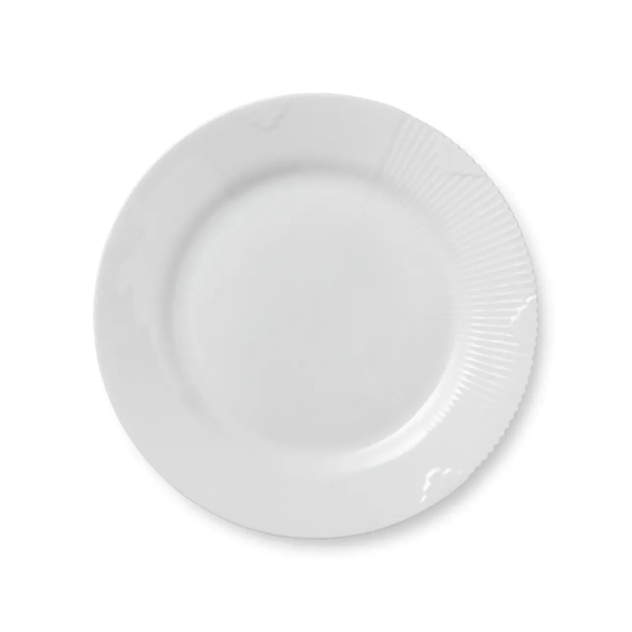 Hvid Elements|Frokost Tallerkener*Royal Copenhagen Hvid Elements tallerken, 22 cm