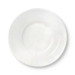 Hvid Halvblonde|Dybe Tallerkener*Royal Copenhagen Hvid Halvblonde dyb tallerken, 24 cm