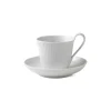 Hvid Halvblonde|Kaffekopper*Royal Copenhagen Hvid Halvblonde højhankskop og underkop, 24 cl