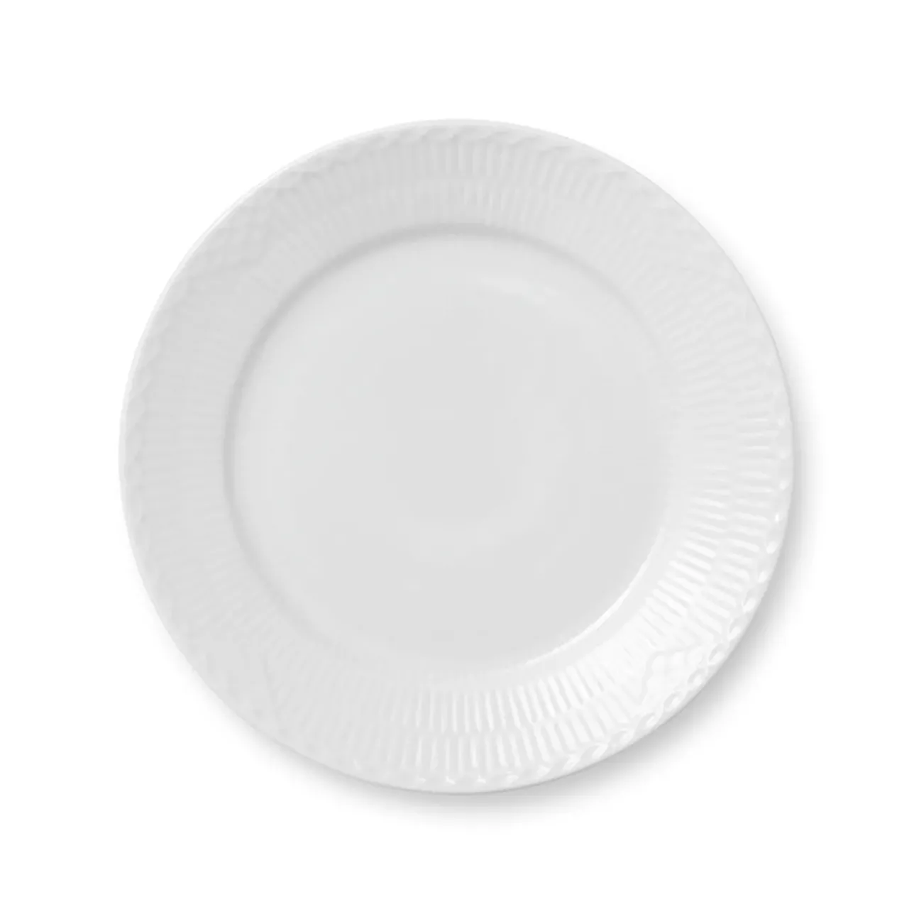 Hvid Halvblonde|Frokost Tallerkener*Royal Copenhagen Hvid Halvblonde tallerken, 22 cm