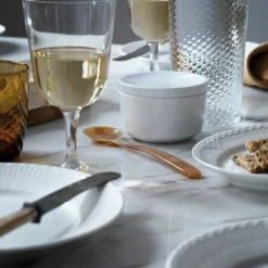 Hvid Halvblonde|Frokost Tallerkener*Royal Copenhagen Hvid Halvblonde tallerken, 22 cm