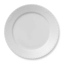 Hvid Halvblonde|Middagstallerkener*Royal Copenhagen Hvid Halvblonde tallerken, 27 cm