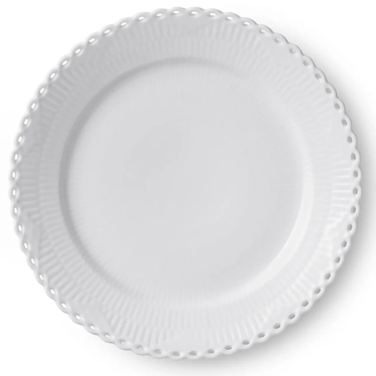 Eksklusive Steldele|Hvid Helblonde*Royal Copenhagen Hvid Helblonde tallerken, 27 cm