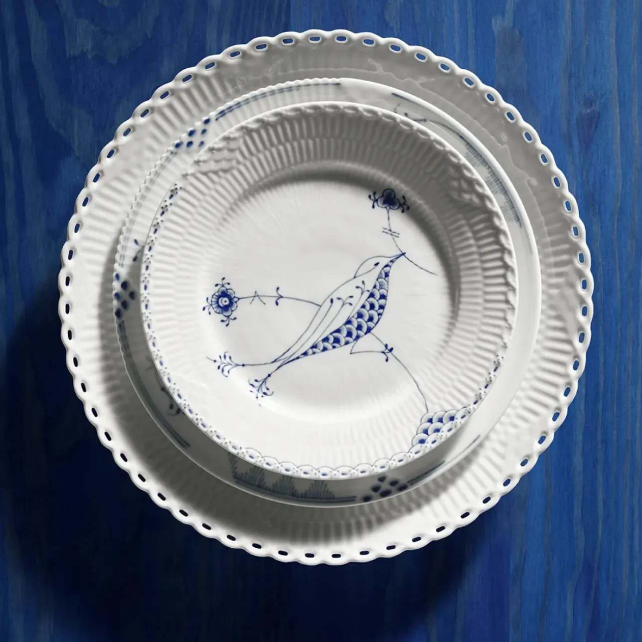 Eksklusive Steldele|Hvid Helblonde*Royal Copenhagen Hvid Helblonde tallerken, 27 cm