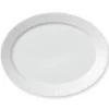 Hvid Riflet|Fade*Royal Copenhagen Hvid Riflet fad, 35 cm