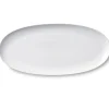 Hvid Riflet|Fade*Royal Copenhagen Hvid Riflet fad, 37 cm